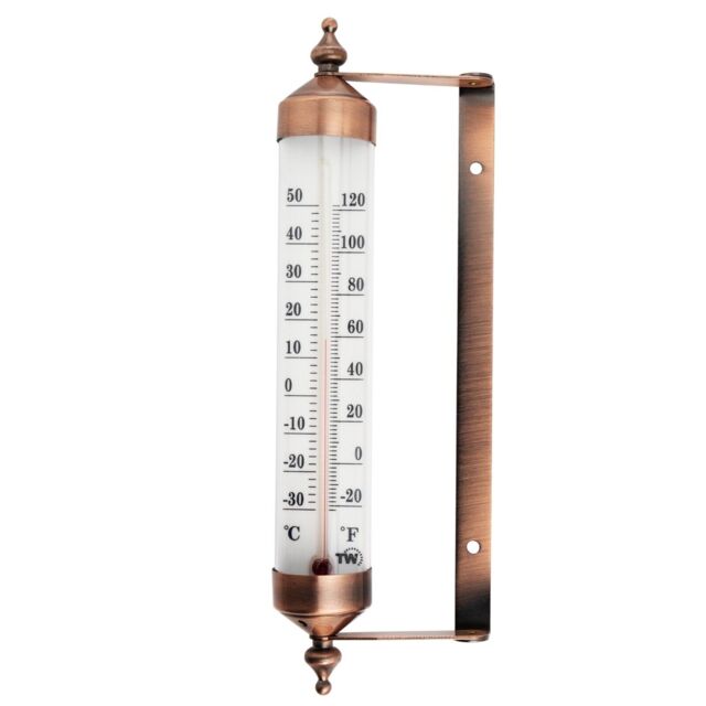 Outdoor Thermometer Garden Patio Outside Wall Greenhouse Sun Terrace -