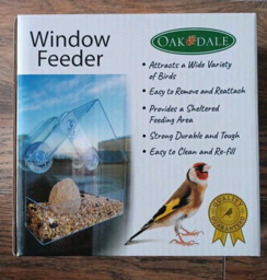 Oakdale Window Bird Feeder / Bnib Free Postage2/3 Days Via Yodel