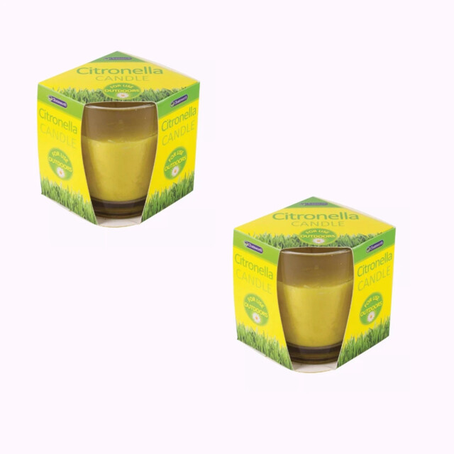 Chatsworth Citronella Glass Candle Fragranced Insect Bug Repellent