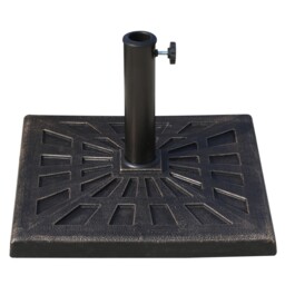 15kg Outsunny Garden Patterned Umbrella Stand Holder Parasol Base