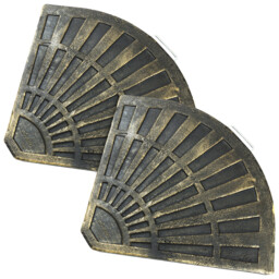 2 X Woodside 12kg Cantilever & Banana Umbrella Parasol Base Stand