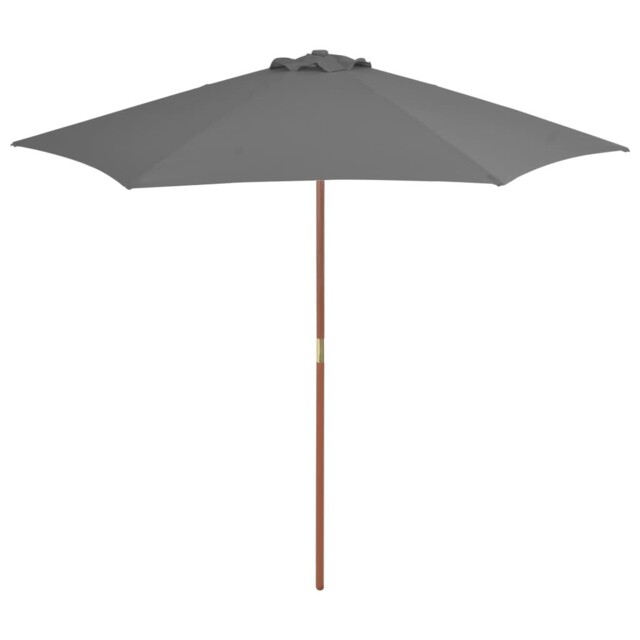 Garden Parasol 270x270 Cm Wooden Pole