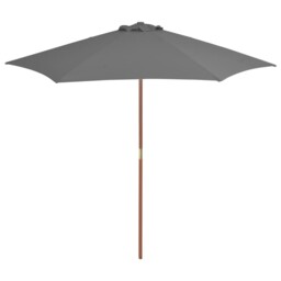 Garden Parasol 270x270 Cm Wooden Pole