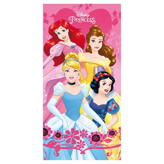 Disney Princess Heart Towel 100% Cotton Children's Bath Beach Pool