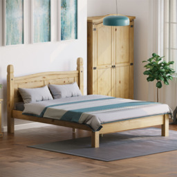 Corona 5ft King Size Bed Low Foot End Mexican Solid Pine Wood Frame