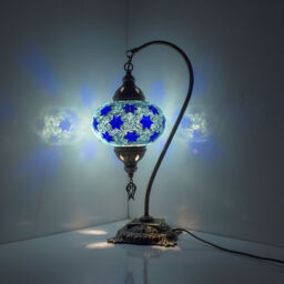 Turkish Moroccan Colourful Mosaic Lamp Light Tiffany Glass Desk Table