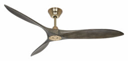 Dc Ceiling Fan With Remote Indoor Fan Eco Airscrew Brass / Grey 152 Cm