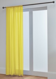 Voile Curtain Panel Lucy Slot Top Plain Curtain Top Quality Voile -