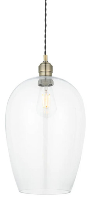 Ceiling Light Brass Algard Antique Clear 250mm Lighting No. 1 100658