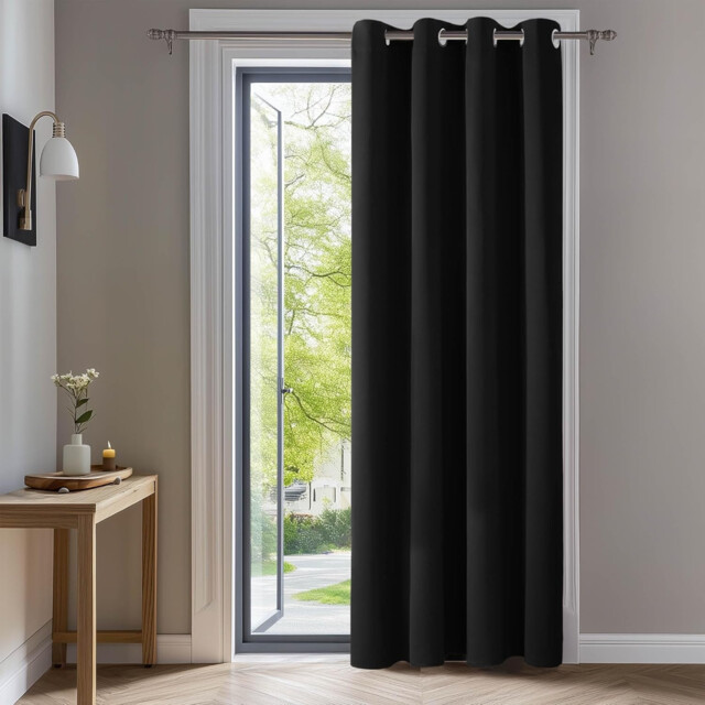 Eyelet Curtain 108 Inch Drop Blackout Curtain For Living Room Window