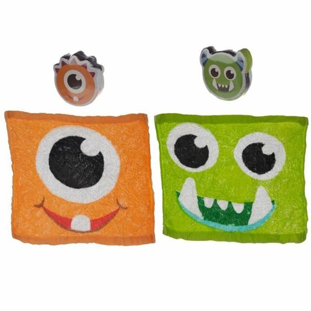 Monsters Expandable Magic Flannel Travel Towel Kids Wash Cloth