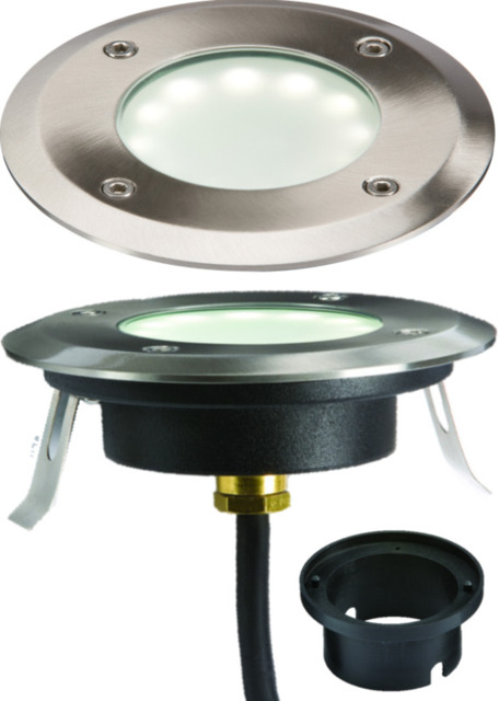 Knightsbridge 230v Ip65 1.7w Blue / White Led Ground / Deck Light