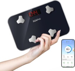 "Renpho Travel Body Weight Scales With App, Compact 11"" X 7"" Digital"