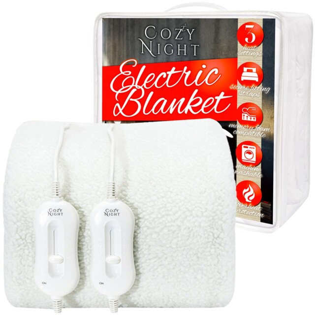 Electric Blanket King Size Fiied Mattress Cover Underblanket, Dual