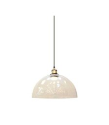 Pendant Holder E27 Glass & Metal Transparent Diam 300