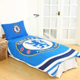 Chelsea Single Duvet Pulse Reversible Quilt Cover Football Official