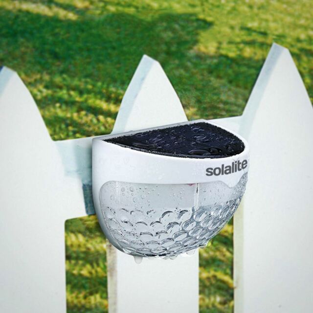 Solar Powered 6 Led Decorative Garden Fence Lights Patio Wall