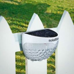 Solar Powered 6 Led Decorative Garden Fence Lights Patio Wall