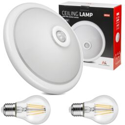Ceiling Lamp With Motion Sensor 16w E27 Automatic Lighting Dusk To