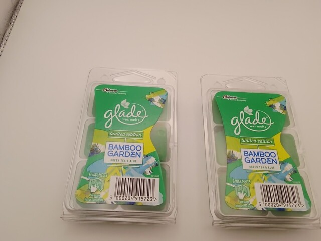 2 Brand Rare Glade Wax Melts In Bamboo Garden Limited Edition