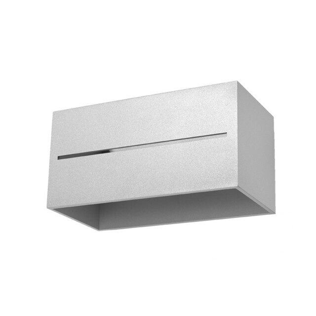 Wall Lamp Lobo Maxi Aluminium Grey G9 Led Sollux Lighting Light Up And