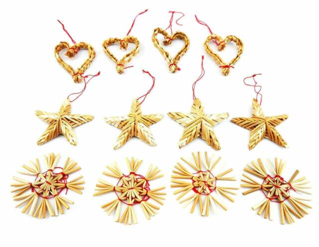 Traditional Straw Christmas Scandinavian Nordic Festive Decorations