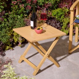 Rowlinson Ascot Folding Hardwood Side Table