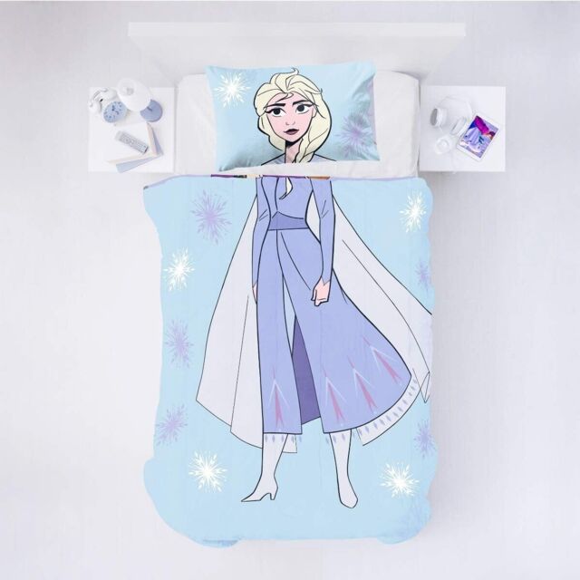 2 In 1 Disney Frozen 2 Kids Single Duvet Sisters Reversible Bedding