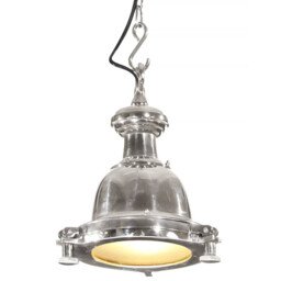 Pendant Light Silver Aluminium Adjustable Industrial E27 25x25x136 Cm