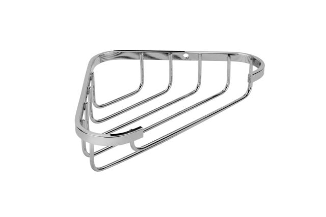 Croydex Bathroom Corner Soap Dish Wall Mounted Basket, Stainless Steel