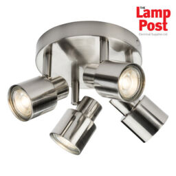 Knightsbridge Csp3bc 230v Gu10 Quad 4 Spotlight Ceiling Light -