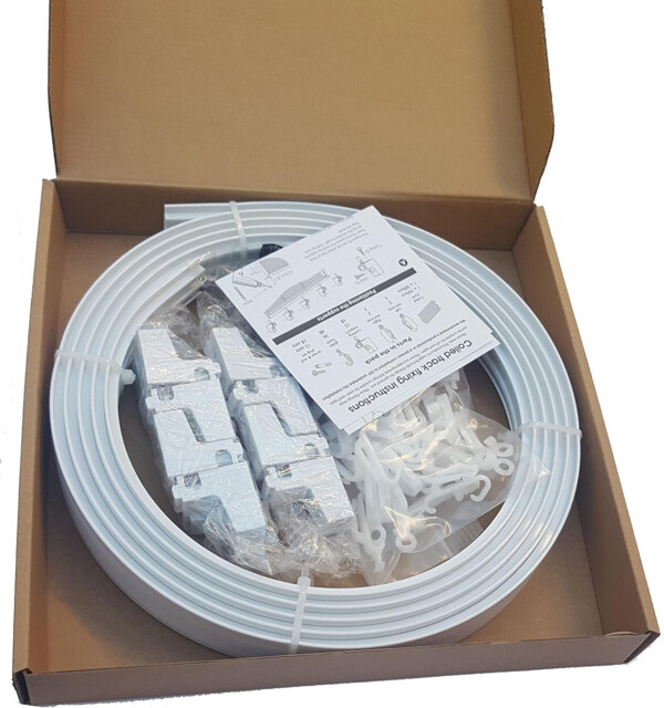 5 M Bendable Curtain Track For Straight & Bay Window Rail, Enough For