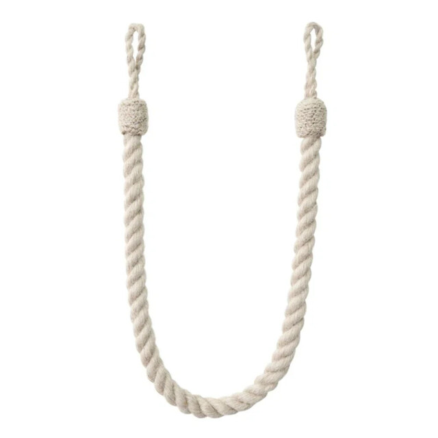 Natural Cotton Rope Curtain Tieback 62cm Long 100% Cotton Jones