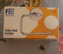Bnib Croydex Pendle Flexi-fix™ Toilet Roll Holder