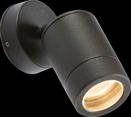 Knightsbridge Gu10 Single Adjustable Wall Light Black Wall3lbk