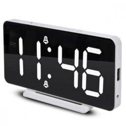 5902211130772 Digital Clock Wth Alarm Greenblue Gb383 Greenblue