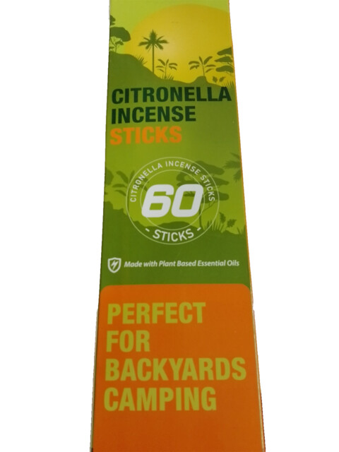 60x Citronella Incense Sticks - Suitable For Outdoor Camping, Patio,