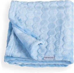 Clair De Lune Marshmallow Soft Baby Pram Blanket 90 X 70 Cm (blue)