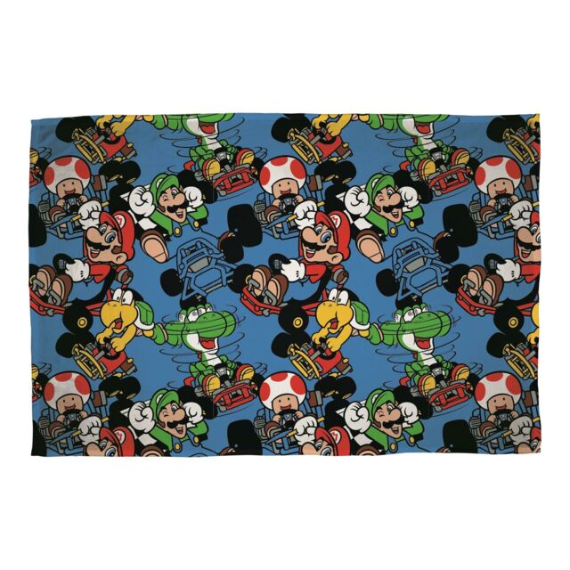 Super Mario Vroom Fleece Blanket Bed Throw Matches Bedding