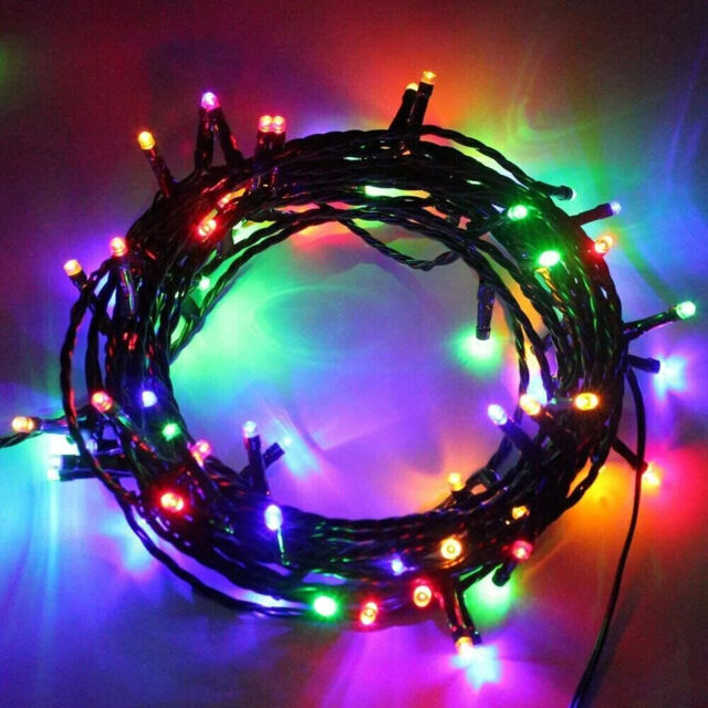 Plug In Led String/icicle Lights Christmas Indoor/outdoor Decoration 8