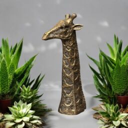 Next Home Bronze Giraffe Head Ornament Sculpture Safari Brand Boxed