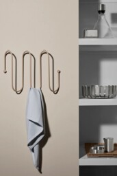 Blomus Curl Coat Rack Steel Powdercoated Ashes Of Rose (damaged Box)