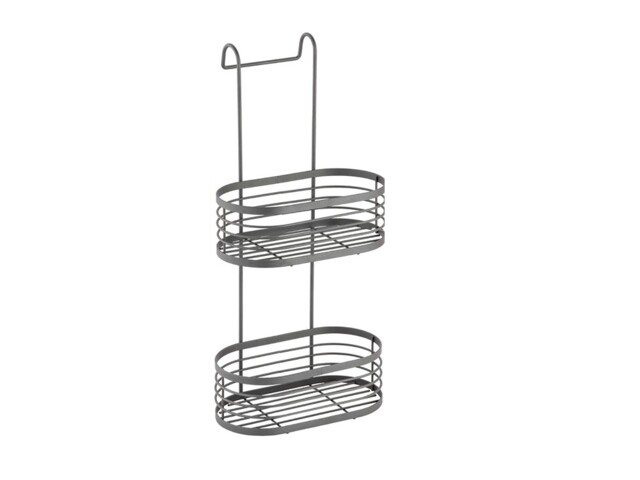 Blue Canyon 2-tier Hanging Shower Caddy Grey Rust-resistant No-drill