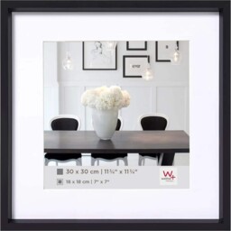 Walther Steel Style Photo Frame Black 8x8 Inch