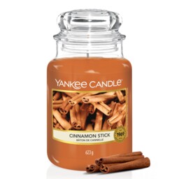 Yankee Candle Scented - Cinnamon Large Jar Candle, Stick