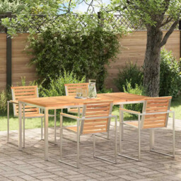 Outdoor Dining Table Brown 180 X 90 X 75 Cm Solid Teak Wood Vidaxl