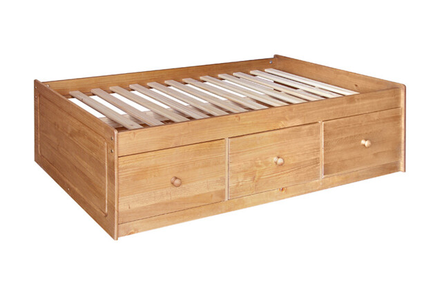 Cotswold Solid Pine Chest Wardrobe Ottoman Bedside Bed Bookcase - Easy