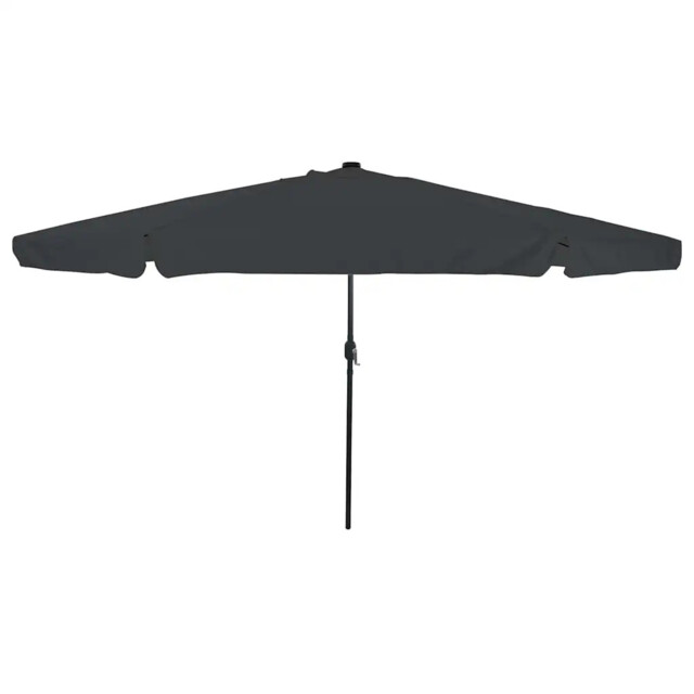 Garden Parasol With Led Strip Lights Polyester Outdoor Shade Summer