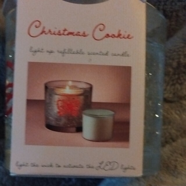 Sainsbury's Bow Candle Led Light Up Scented Refillable Christmas