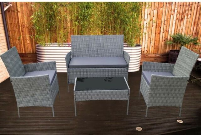Rattan Sofa Set - 4 Piece